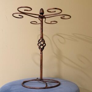 Vintage Copper Jewelry Holder Necklaces organizer  Approx. Height 11”